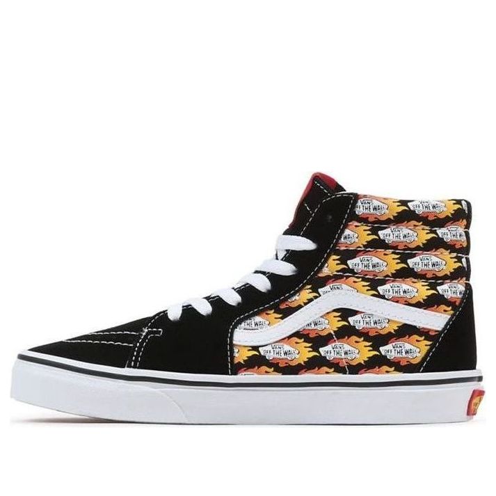 Vans SK8-HI Flame Logo Repeat 'Black White Red' VN0A4UI2AC4