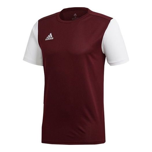 adidas Estro 19 Jsy Contrasting Colors Soccer/Football Sports Short Sleeve Deep Red DP3239