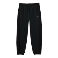 Men's adidas originals Stripe Bundle Feet Casual Sports Pants/Trousers/Joggers Black GR8788