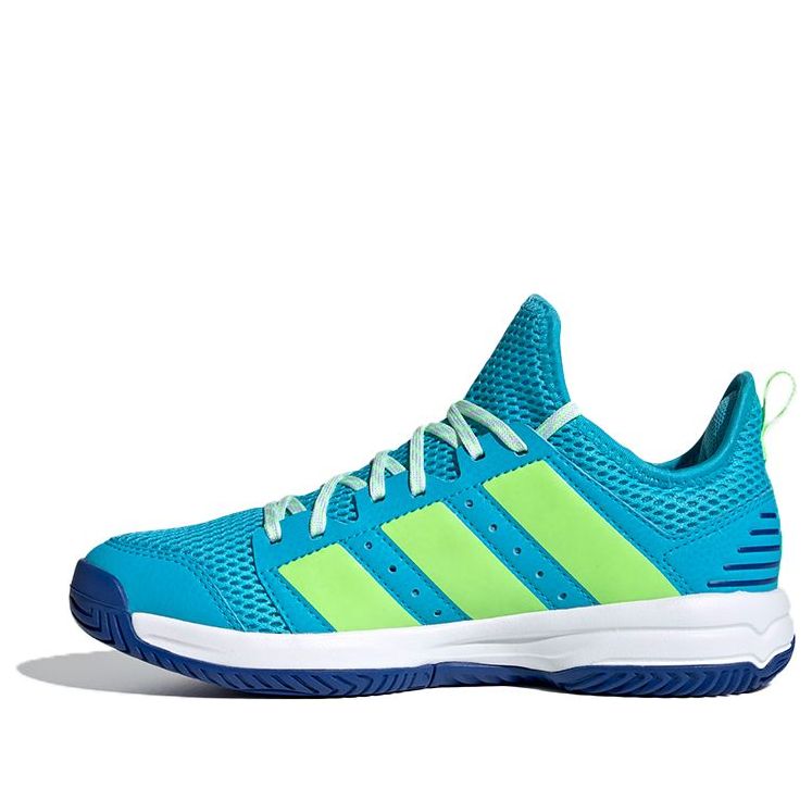 (GS) adidas Stabil Indoor K Shoes Blue/Green FU8402