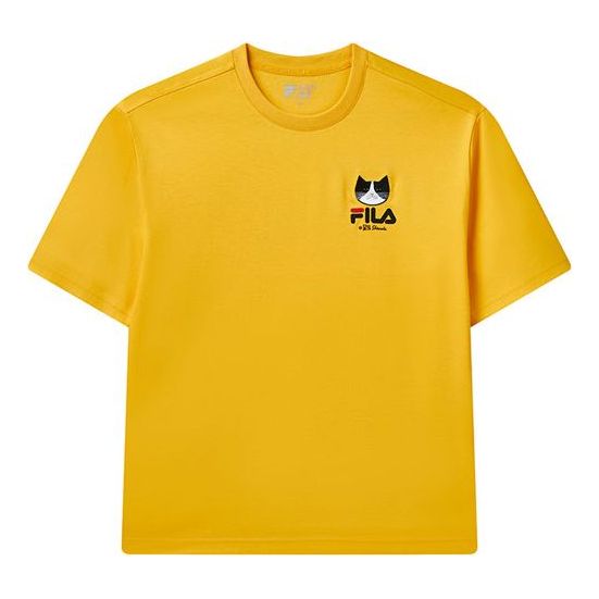 FILA x Pepe Shimada Unisex Printing Round-neck Yellow F11M123190F-YE