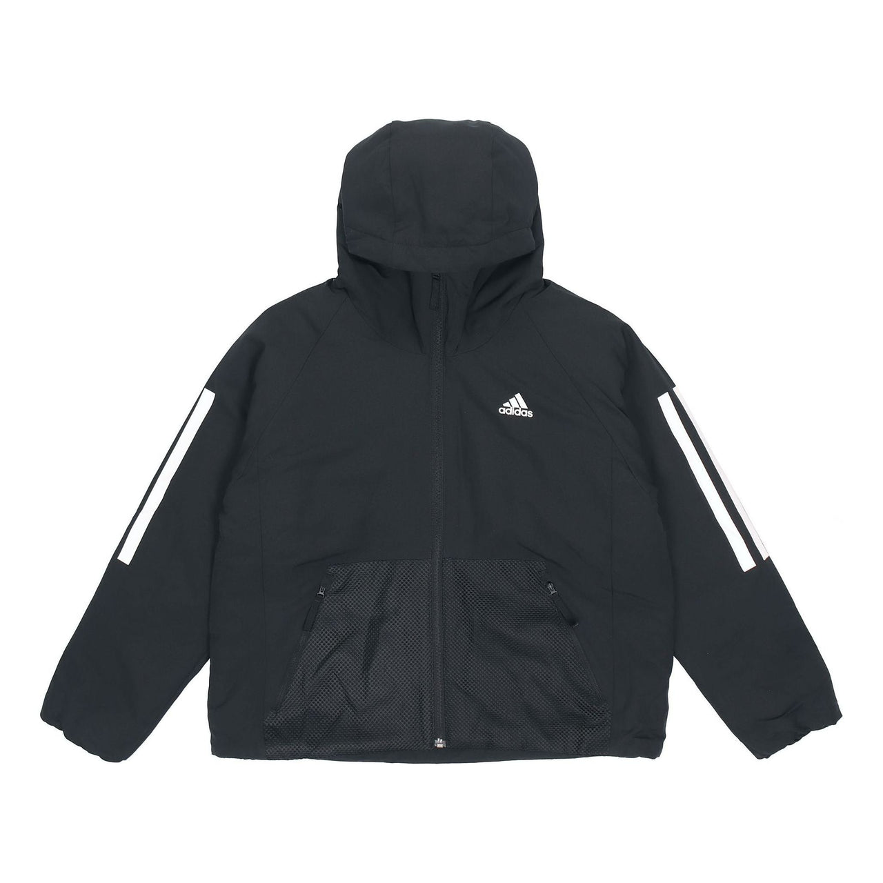 (WMNS) adidas BTS 3-Stripes Hooded Winter Jacket Asia Sizing 'Black' DZ1518