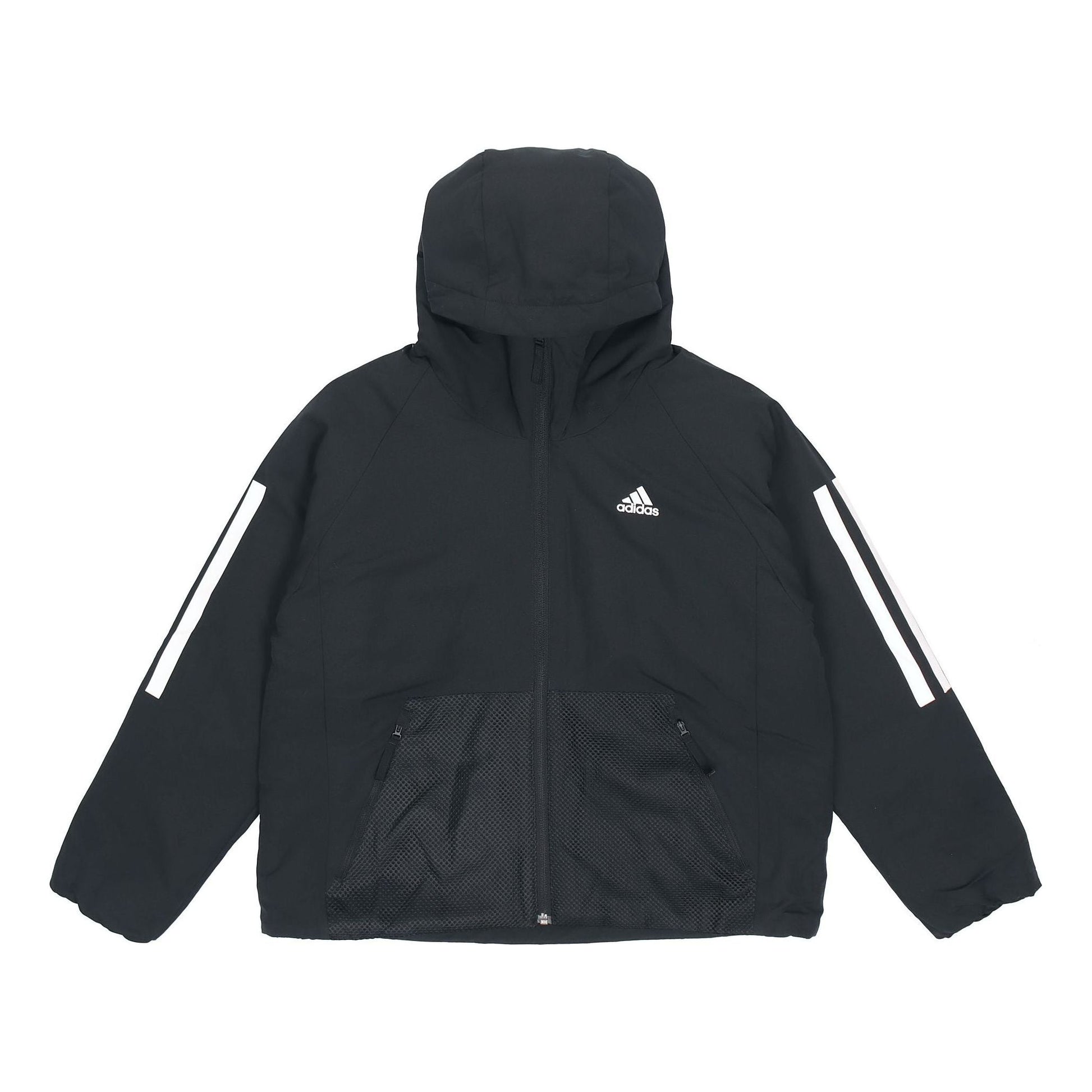 (WMNS) adidas BTS 3-Stripes Hooded Winter Jacket Asia Sizing 'Black' DZ1518