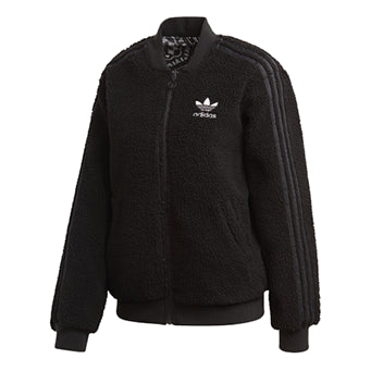 (WMNS) adidas originals Pattern Jacket Black DY0872