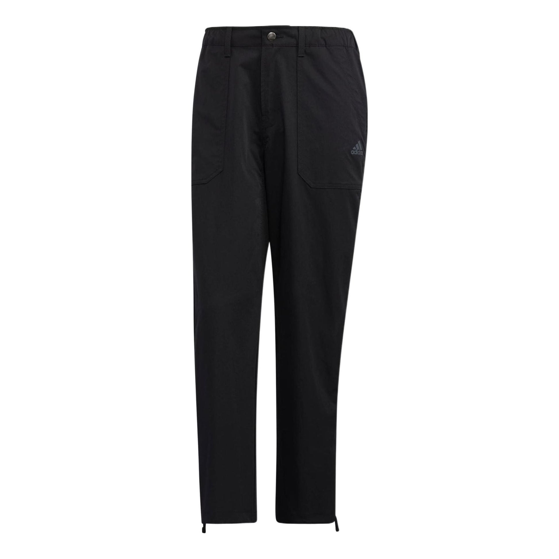 adidas Solid Color Straight Sports Pants Men's Black HP1389