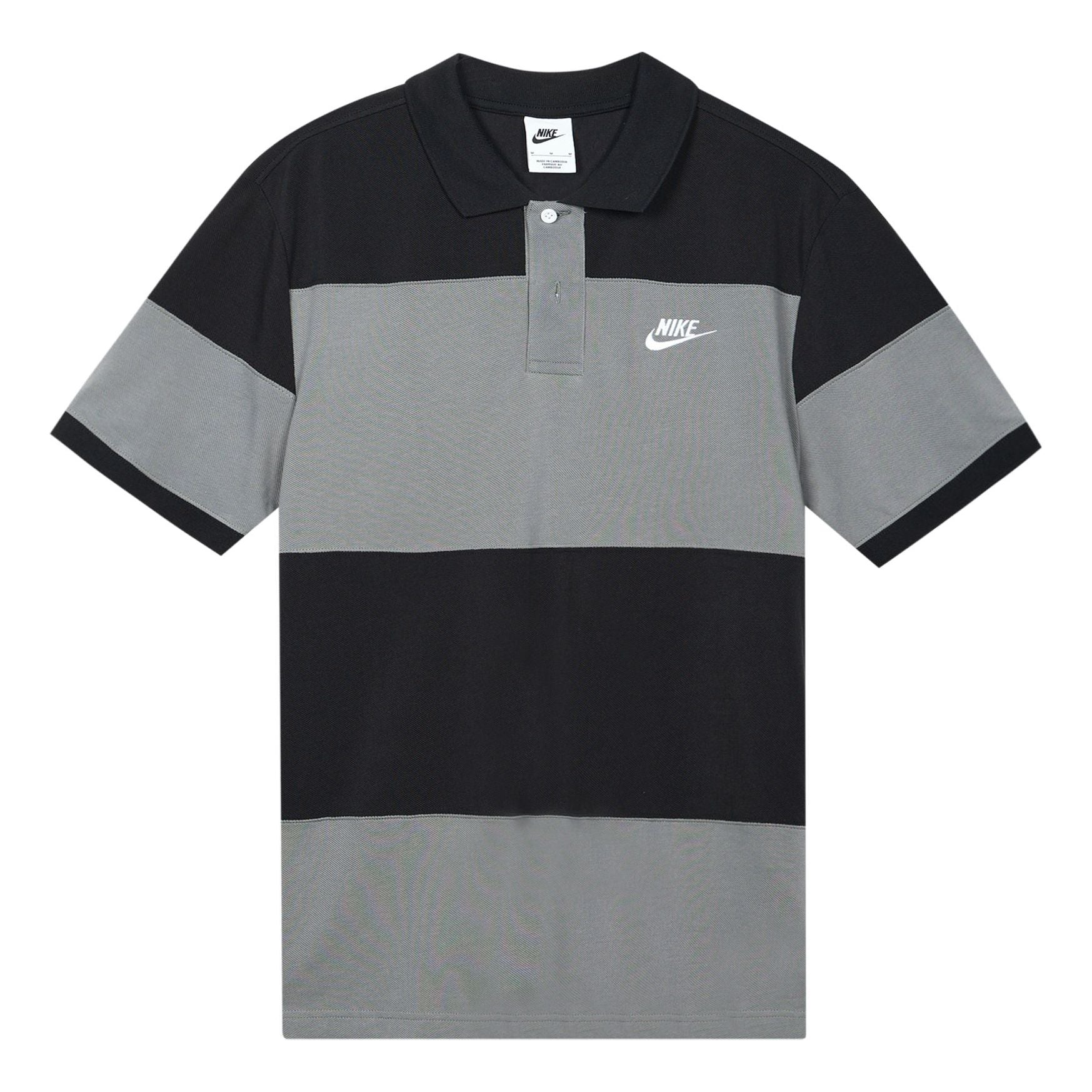 Nike Sportswear Essential Polo Shirt 'Black Smoke Grey' DM6951-010