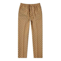 Gucci GG Canvas Jogging Casual Trousers For Men Camel 569769-ZKU09-2580