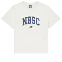 (WMNS) New Balance Big NBSC T-Shirt Asia Sizing 'White Blue' AWT42313-CIC