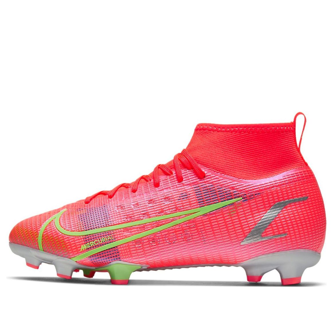 (GS) Nike Mercurial Superfly 8 PRO FG 'Pink White Yellow' CV0804-600