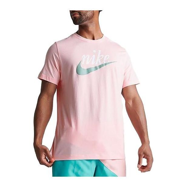 Nike Sportswear Futura Logo Script T-Shirt 'Pink' DZ3279-686