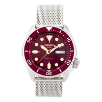 SEIKO No. 5 Sports Mechanical Watch Wine Red SRPD69K1