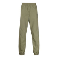 Off-White FW21 Logo Casual Long Pants Ordinary Version Dark Green OMCA164F21FAB0025555