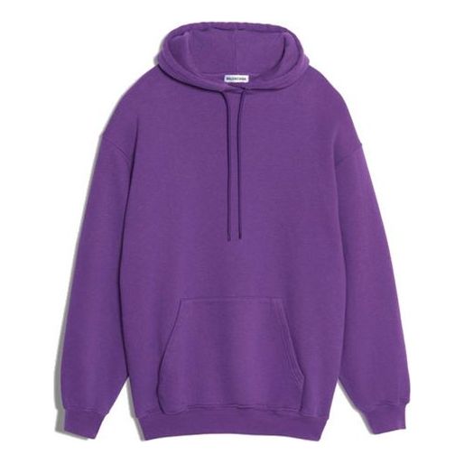 (WMNS) Balenciaga Logo Printing Hoodie Purple 556113TDV045530