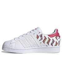 (GS) adidas originals Superstar J 'White Red Yellow' FY2668