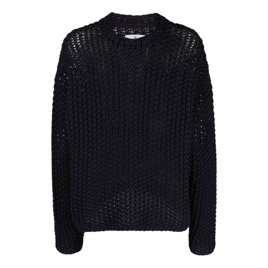 STONE ISLAND Marina Knitted Nylon Rope Sweater 'Black' 7915557XB-V0020