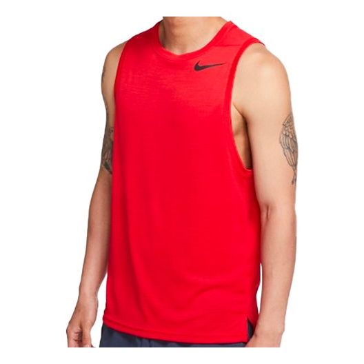 Nike Superset Training Vest Quick Dry Gym Vest Large Red AQ0464-657
