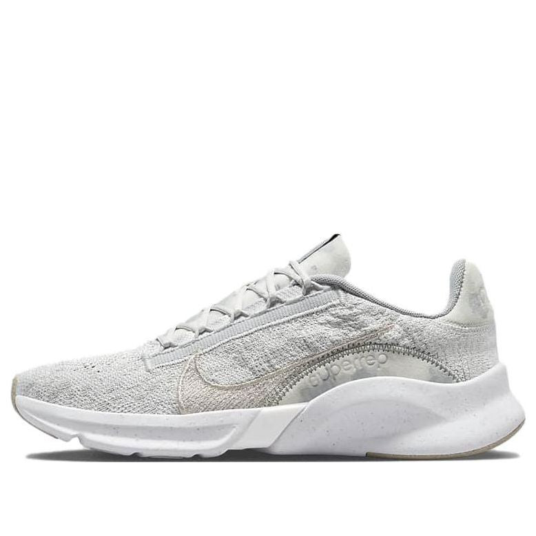 (WMNS) Nike SuperRep Go 3 Next Nature Flyknit Premium 'Silver White' FB8059-001