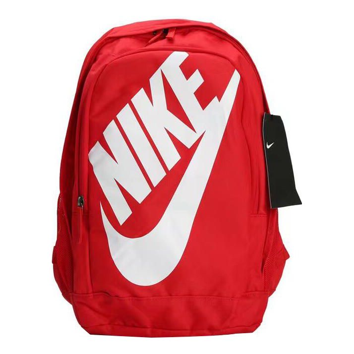 Nike Casual Sports White Logo Large Capacity Backpack Unisex Red BA5217-657