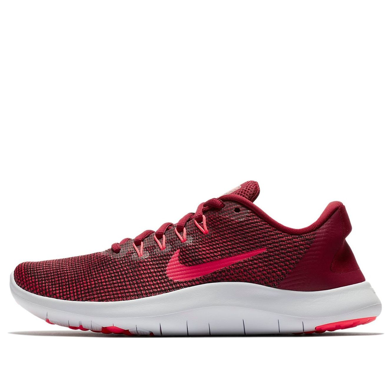 (WMNS) Nike Flex 2018 RN White/Red AA7408-600
