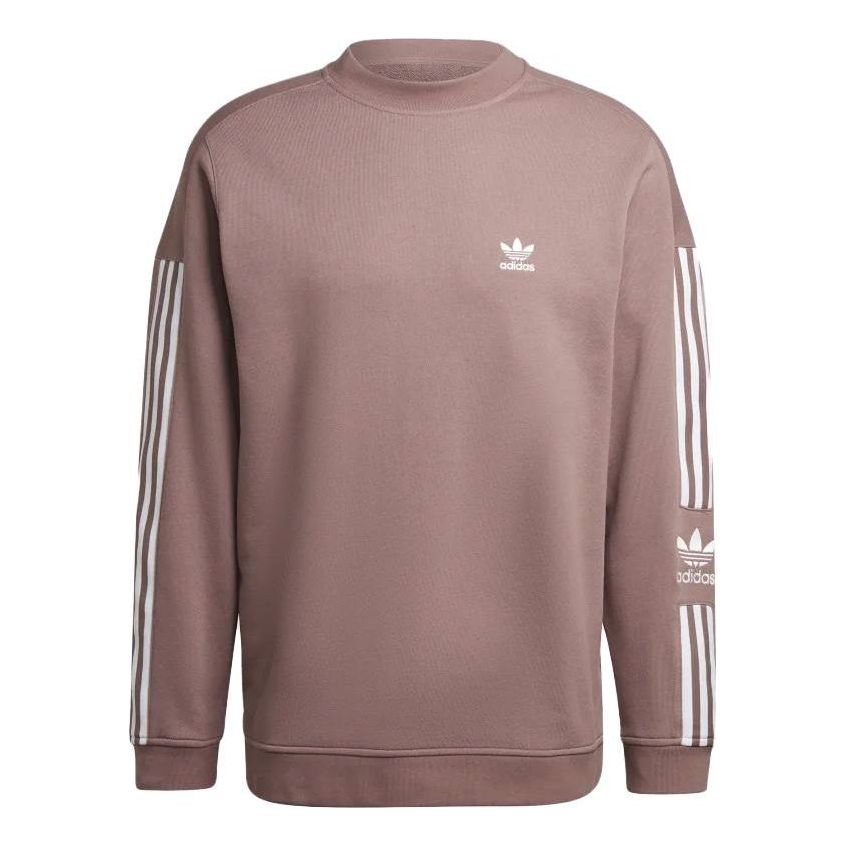 adidas Adicolor Classics Lock-Up Trefoil Crewneck Sweatshirt 'Purple' HK9823