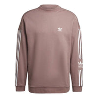 adidas Adicolor Classics Lock-Up Trefoil Crewneck Sweatshirt 'Purple' HK9823