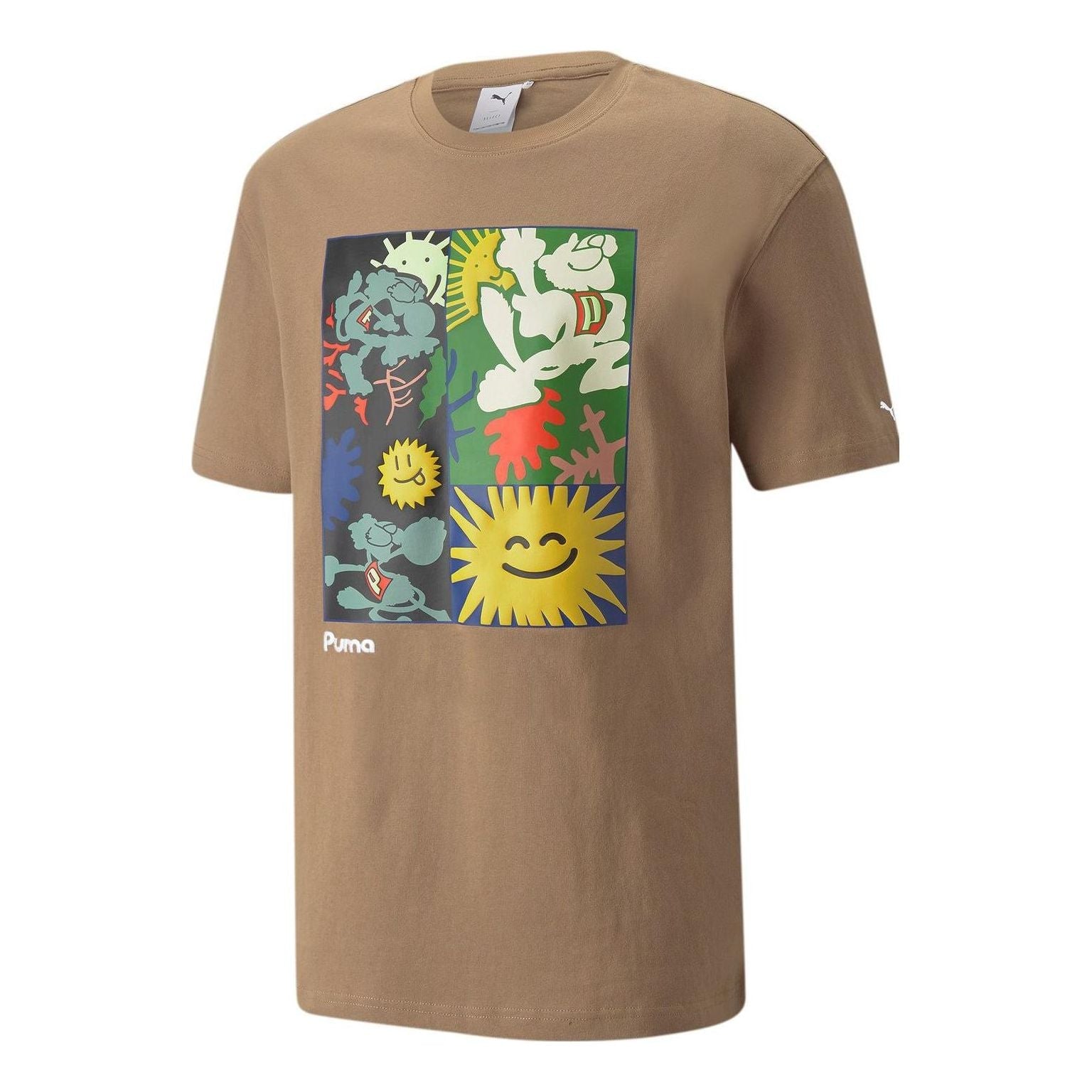 PUMA Adventure Planet Graphic Tee 'Brown' 533485-63
