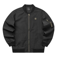 Skechers Solid Pattern Zip Jacket 'Black' L122U099