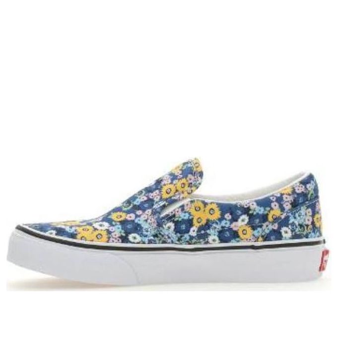 (GS) Vans Slip-On Floral Shoes 'Blue Yellow' VN0A7Q5GAS2