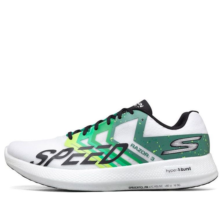 Skechers Go Run Razor 3 'White Green' 55290-WGRN
