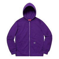 Supreme SS19 Star Zip Up Sweatshirt Zipper Unisex Purple SUP-SS19-879