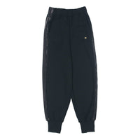 (WMNS) adidas Cuffed Pants with Velvet Stripes and Trefoil Rivet Asia Sizing 'Black' H18036