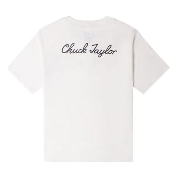 Converse Chuck Taylor Logo Button-Up T-Shirt Asia Sizing 'White' 10024736-A02