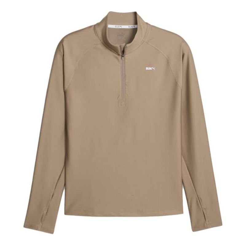 PUMA Run Running Quarter-zip Tee 'Hazelnut' 524381-82