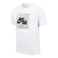 Nike Alphabet Large Pattern Round Neck Short Sleeve White CK9510-100