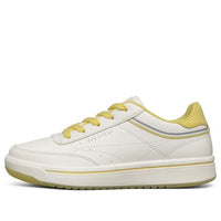 (WMNS) Skechers Downtown Low-Top Sneakers White/Yellow 74431-WYL