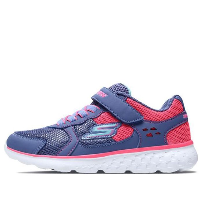 Skechers Go Run 400 Sparkle Sprinters Low-Top Sneakers K Blue/Pink 81358L-BLNP