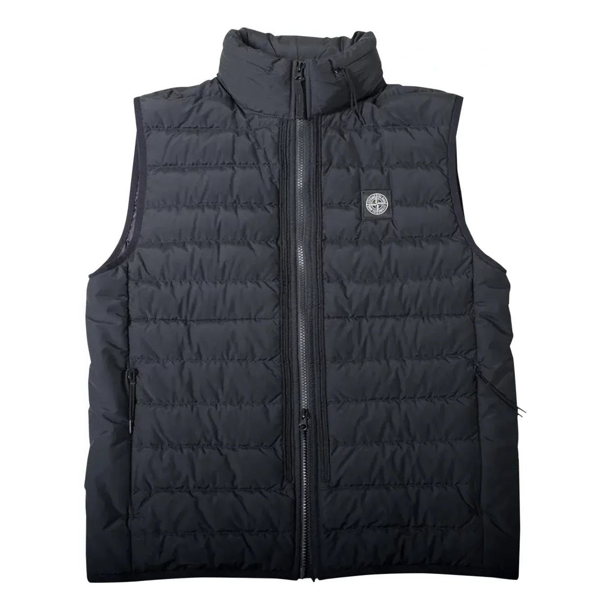 STONE ISLAND Sleeveless Realdown Vests 'Black' 7515G0725-V0029