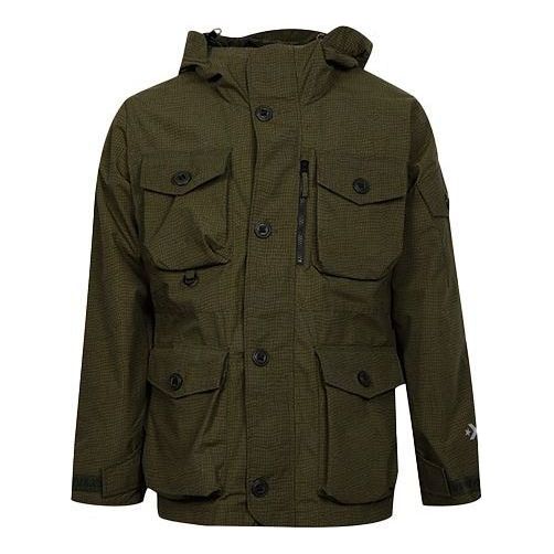 Converse 2L Printed Utility Jacket Asia Sizing 'Olive Green' 10007259-A01