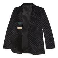 Gucci GG Cotton Viscose Formal Jacket 'Black' 694213-ZAHMD-1000