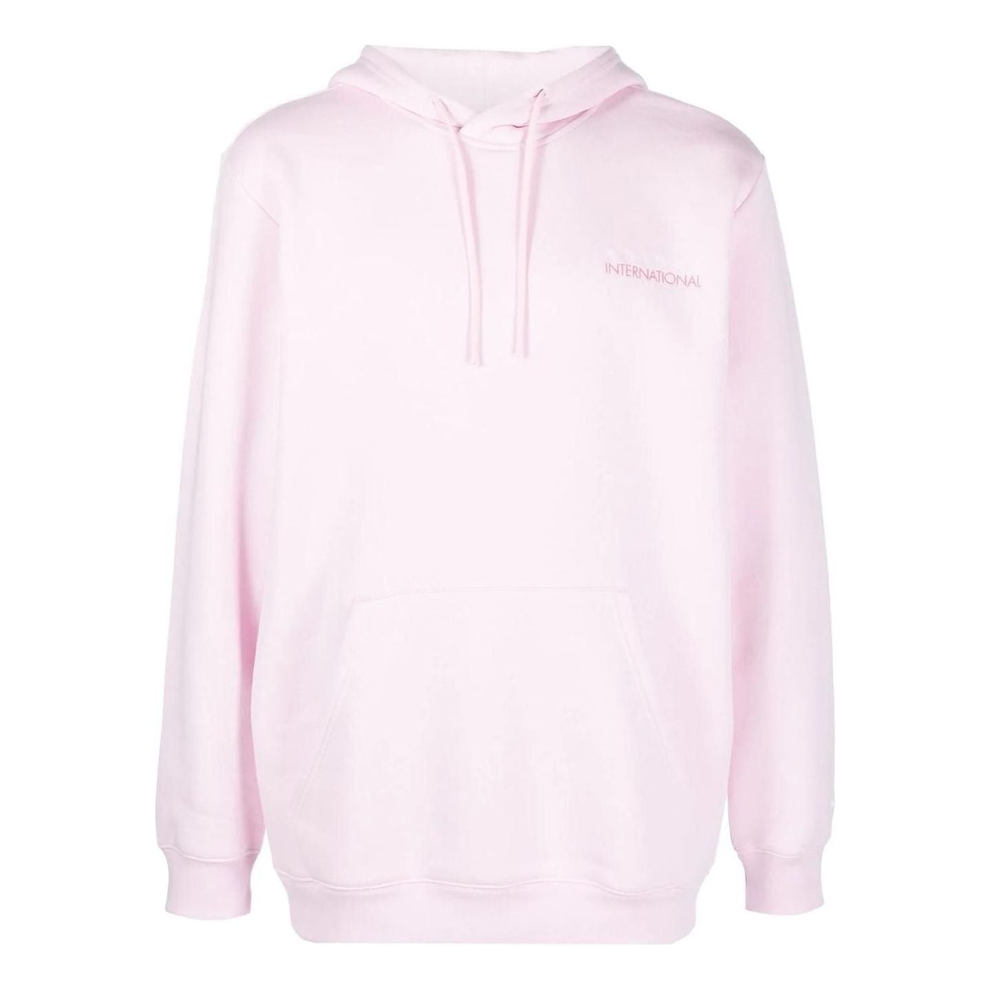 adidas Back Pattern Drawstring Hood Long Sleeves Hoodie Men's Light Pink HF5674