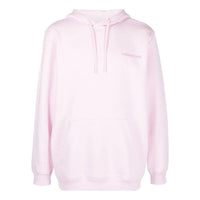 adidas Back Pattern Drawstring Hood Long Sleeves Hoodie Men's Light Pink HF5674