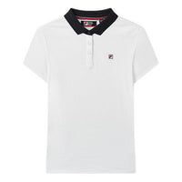 (WMNS) FILA Athleisure Casual Sports POLO Short Sleeve White F11W021118F-WT