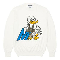 PALACE x Moschino Unisex Printing Round-neck Sweatshirt White ZCA090213021002