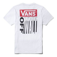 Men's Vans Back Large Logo Printing Short Sleeve White VN0A3TWZWHT