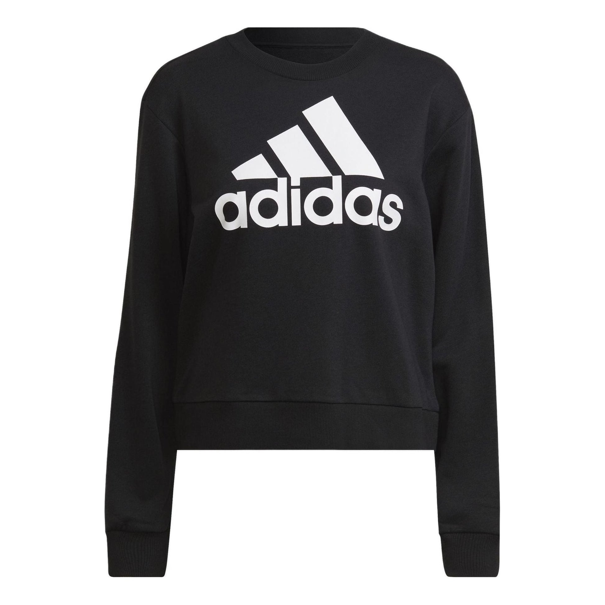 (WMNS) adidas Essentials Logo Loose Sweatshirt 'Black' HD1757
