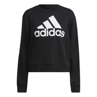 (WMNS) adidas Essentials Logo Loose Sweatshirt 'Black' HD1757