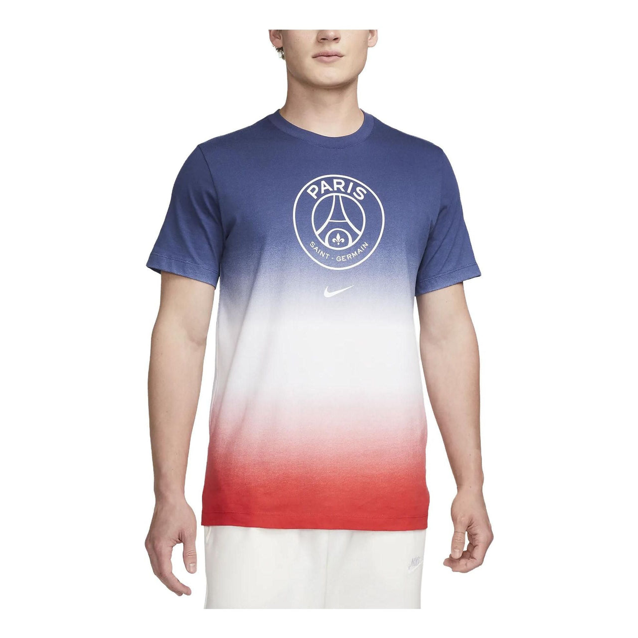 Nike Paris Saint-Germain Crest Soccer T-Shirt 'Red White Blue' FJ1709-100