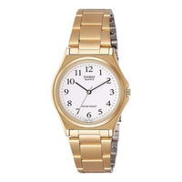CASIO Fashion Stylish Steel Strip Waterproof 36mm Japanese/Korean Style Watch Gold Color Stainless Steel Strap MTP-1130N-7B