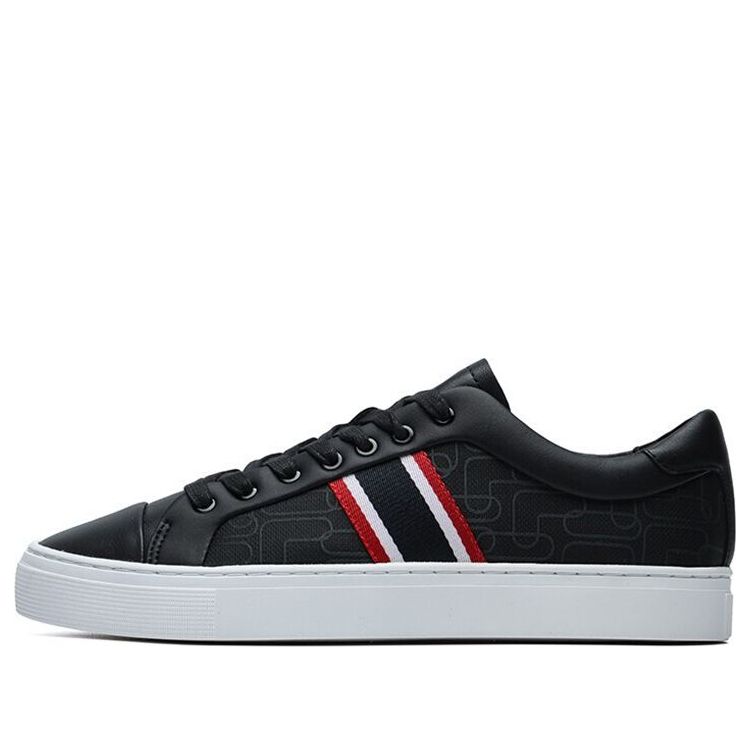 FILA 1911 Stripe Low Top Shoes Black/Red F12M124345FBK