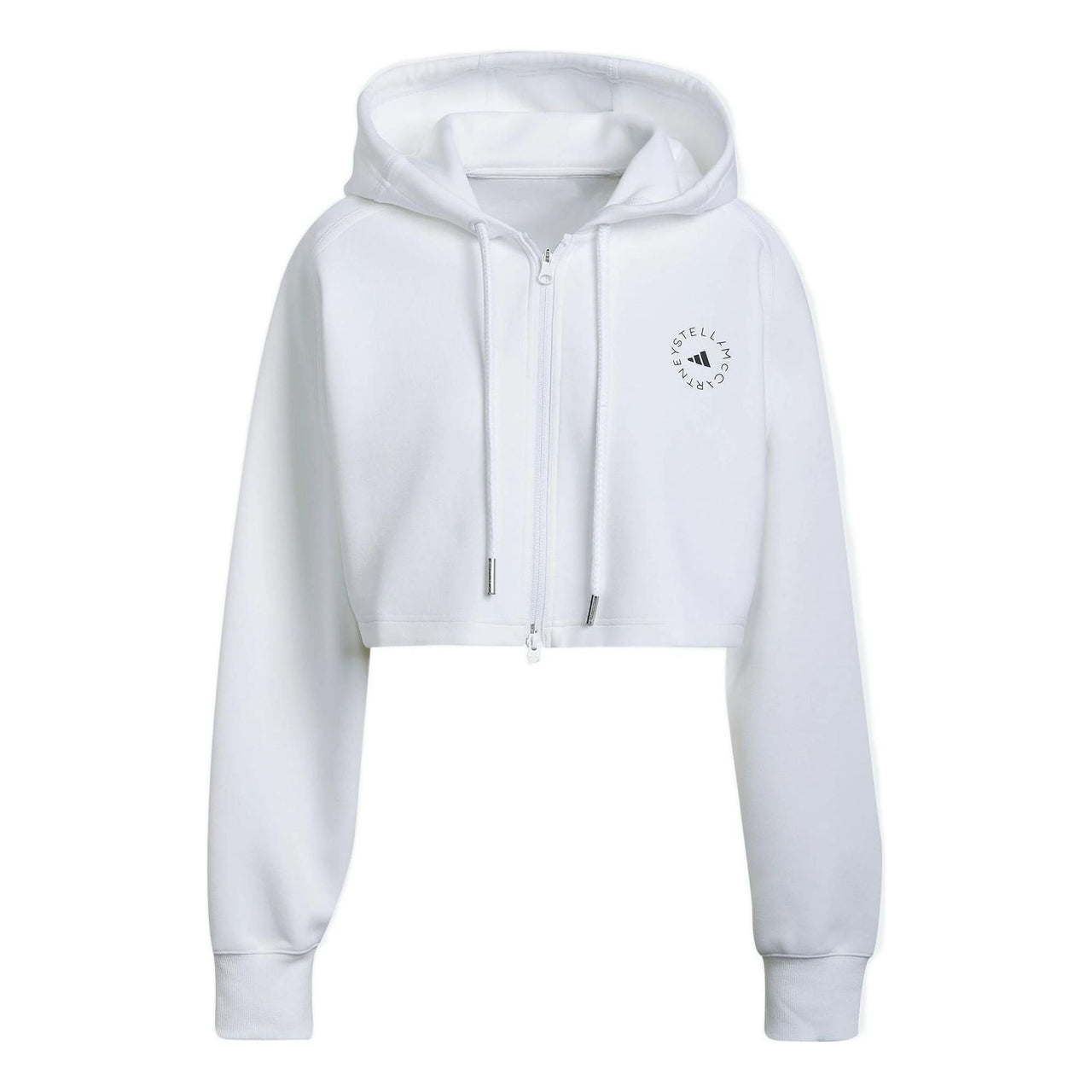 (WMNS) adidas by Stella McCartney Cropped Hoodie Asia Sizing 'White' H59963